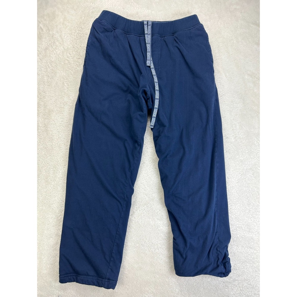 DudeRobe Sweatpants Mens S/M Navy Blue Towel Lining Comfort Waistband Relaxed